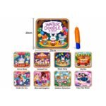 MoniBabu Water Doodle Book with 8 fantasy scenes, 20cm size and a water pen