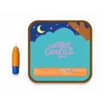 Water Doodle Book teal back cover with safety information