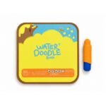 Water Doodle Book yellow back cover with safety information